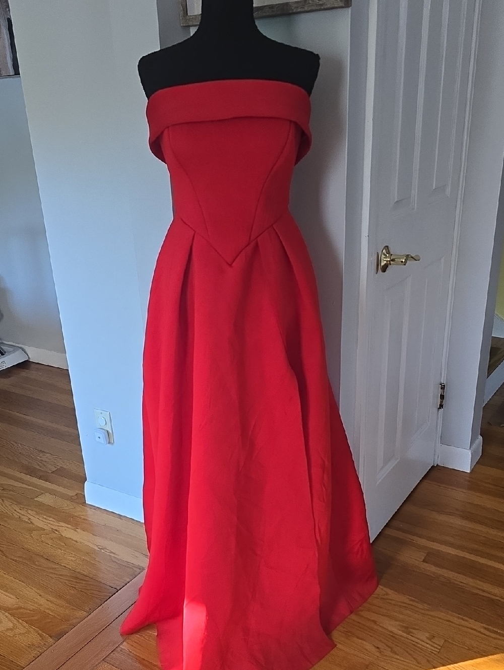 ASOS Strapless Red Ball Gown